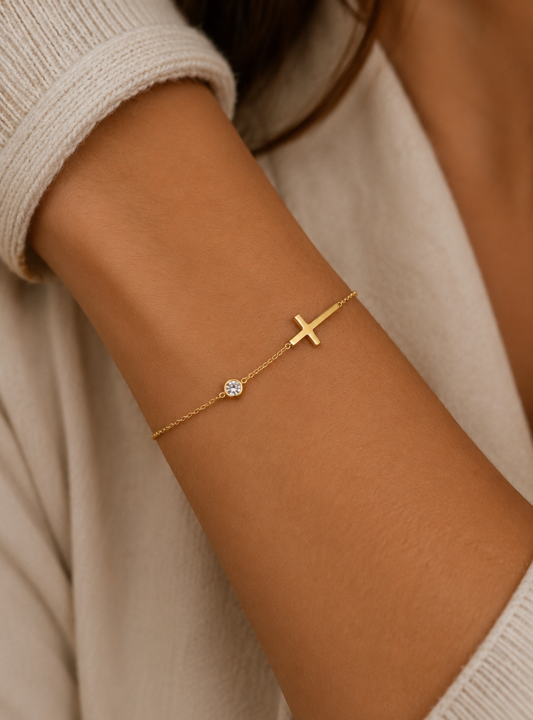 Faith based cross bracelet / anklet