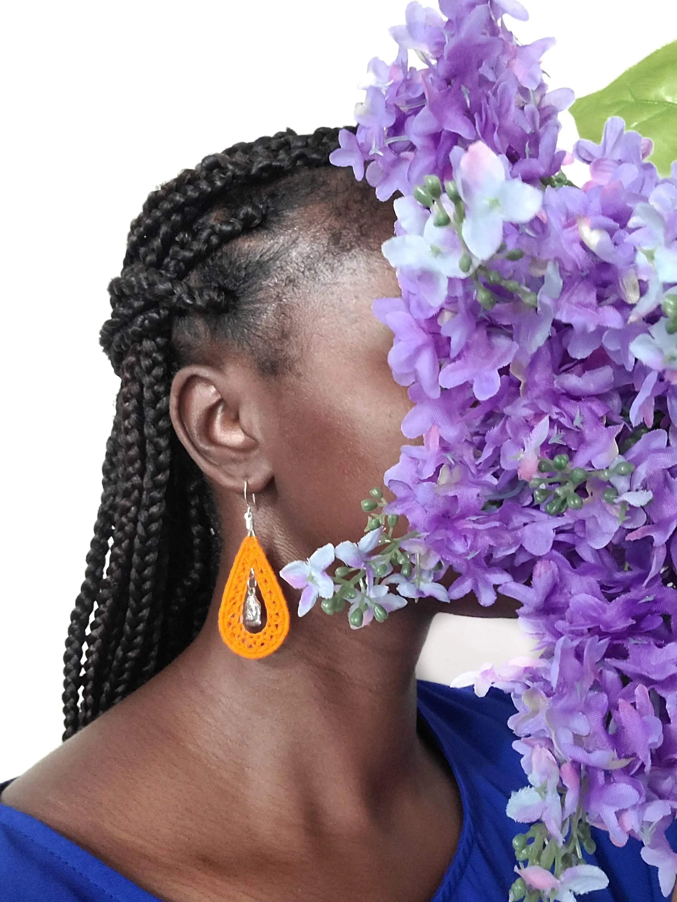 Buddha Teardrop Statement Earrings