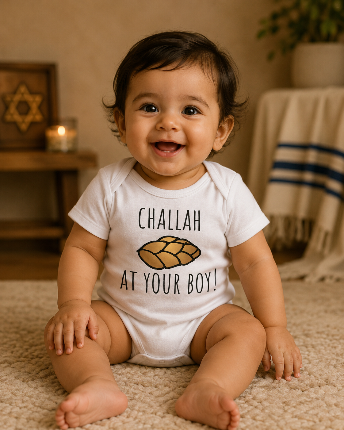 Jewish Challah - Baby Boy Girl Clothes Infant Bodysuit Funny Cute
