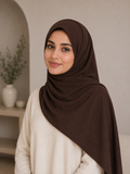 Braun Baumwoll Hijab