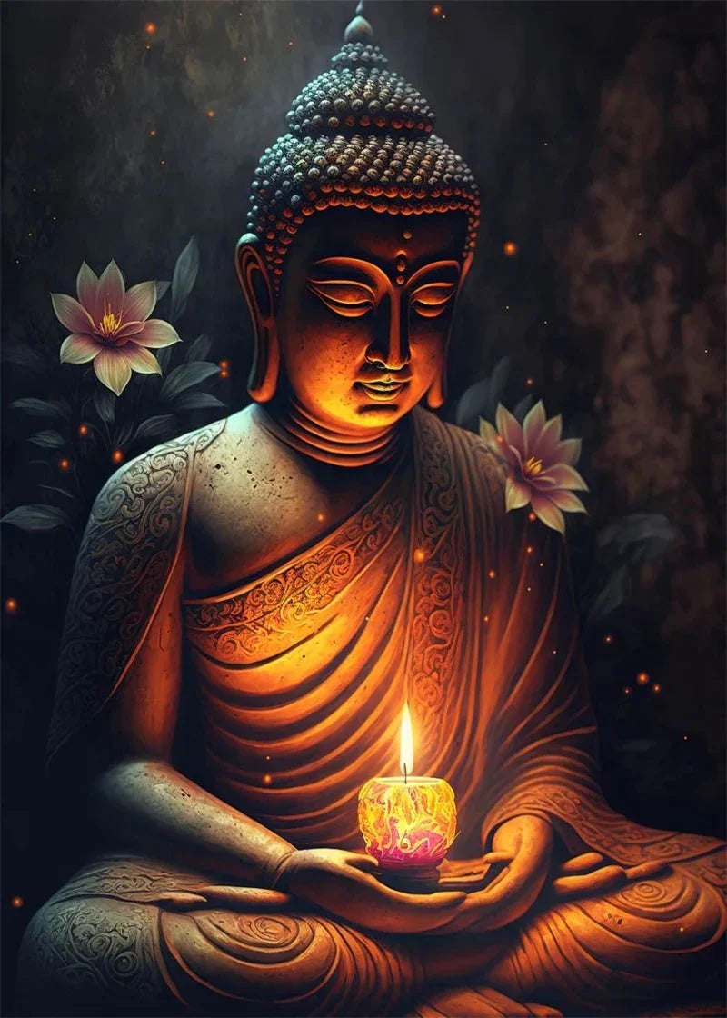 Buddha Art Canvas Wall Hanging SELECTION