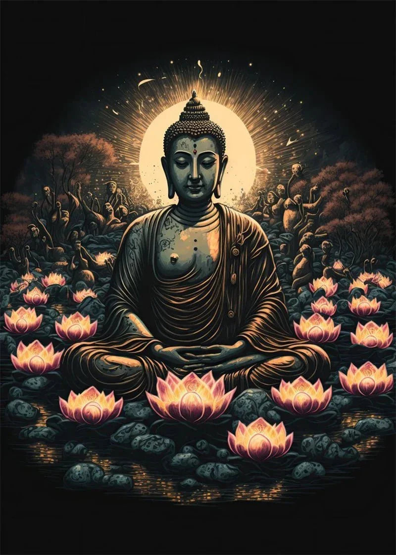 Buddha Art Canvas Wall Hanging SELECTION
