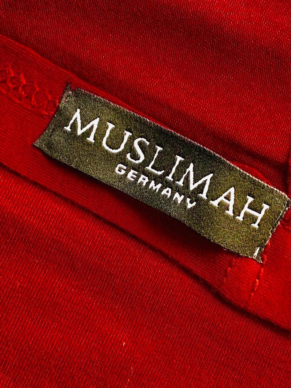 Rot Baumwoll Hijab
