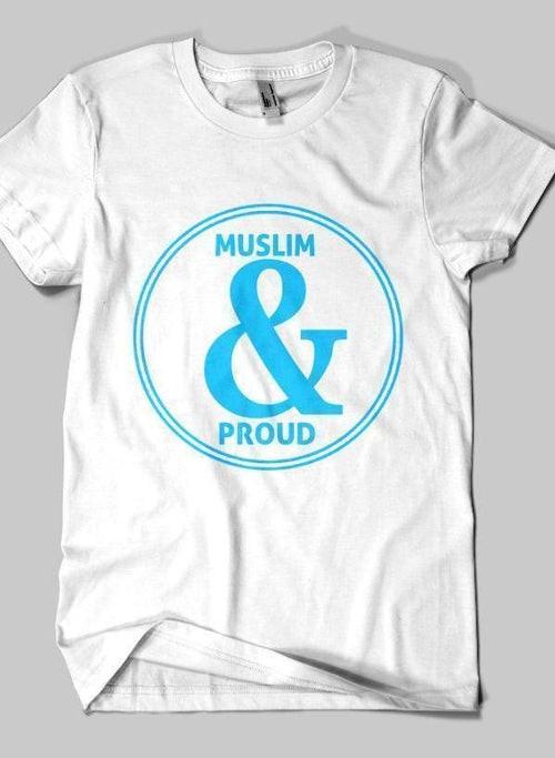 Muslim & Proud Islamic Half Sleeves T-shirt