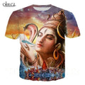 Hindu God Lord Shiva T Shirt Women Men 3D Print Lord Shiva T-shirts