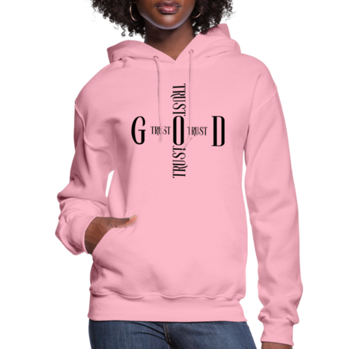 Womens Hoodie - Trust God Cross Sweatshirt - S132937