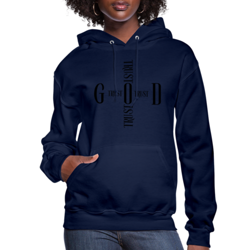Womens Hoodie - Trust God Cross Sweatshirt - S132937