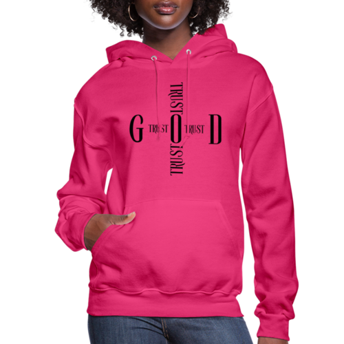 Womens Hoodie - Trust God Cross Sweatshirt - S132937